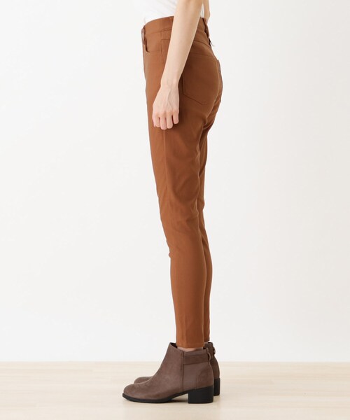 SHOO・LA・RUE（シューラルー）の「◆【S-LL/股下短め】ストレッチ裏起毛スキニーパンツ（その他パンツ・レディース・オリーブ/ベージュ/レンガ/ブラック・02/01/04/03）」の6枚目の写真