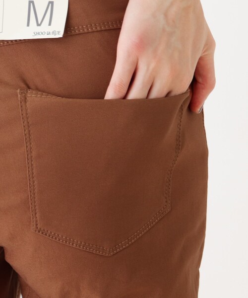 SHOO・LA・RUE（シューラルー）の「◆【S-LL/股下短め】ストレッチ裏起毛スキニーパンツ（その他パンツ・レディース・オリーブ/ベージュ/レンガ/ブラック・02/01/04/03）」の9枚目の写真