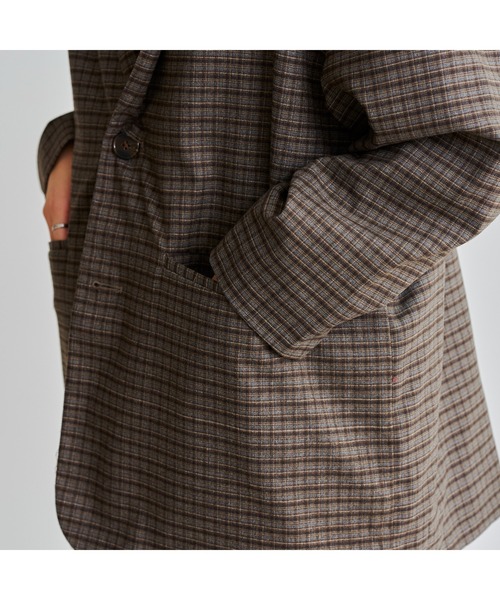 CPCM(シーピーシーエム)の「【WEB限定】Shizukuコラボチェックルーズテーラードセットアップ(セットアップ・メンズ・ブルー・MEDIUM/LARGE)」の17枚目の写真