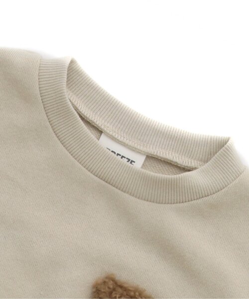 BREEZE（ブリーズ）の「ニット切替トレーナー（スウェット・キッズ・キナリ/チャコール/ブルー・100/90/110/120/140/130/80）」の9枚目の写真