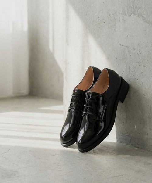 AAA+Feminine(サンエープラスフェミニン)の「AAA+Feminine ローヒール軽量プレーントゥマニッシュシューズ(ドレスシューズ・レディース・ダークブラウン/アイボリー/ブラック系その他/ブラック系その他2/ブラック・39/41/42/40/38/36/35/37/43/44)」の5枚目の写真