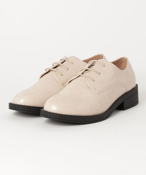 AAA+Feminine(サンエープラスフェミニン)の「AAA+Feminine ローヒール軽量プレーントゥマニッシュシューズ(ドレスシューズ・レディース・ダークブラウン/アイボリー/ブラック系その他/ブラック系その他2/ブラック・39/41/42/40/38/36/35/37/43/44)」の6枚目の写真
