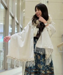 ファーティペット付きストール