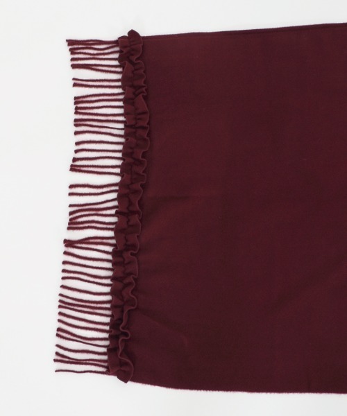 axes femme（アクシーズファム）の「ファーティペット付きストール（ストール/ショール・レディース・ワイン/ネイビー/キナリ・MEDIUM）」の10枚目の写真