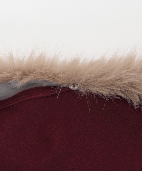 axes femme（アクシーズファム）の「ファーティペット付きストール（ストール/ショール・レディース・ワイン/ネイビー/キナリ・MEDIUM）」の13枚目の写真