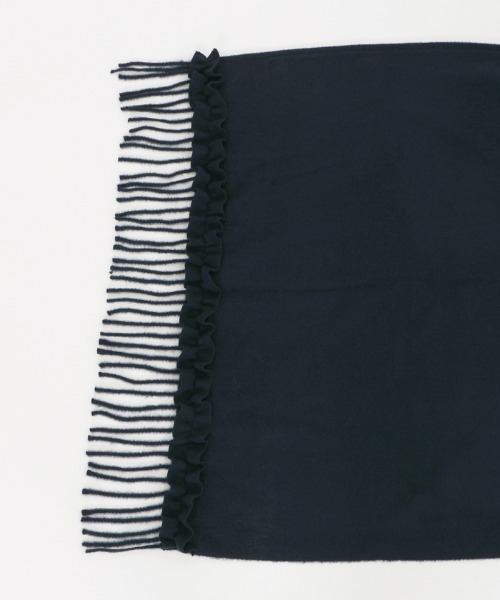 axes femme（アクシーズファム）の「ファーティペット付きストール（ストール/ショール・レディース・ワイン/ネイビー/キナリ・MEDIUM）」の20枚目の写真