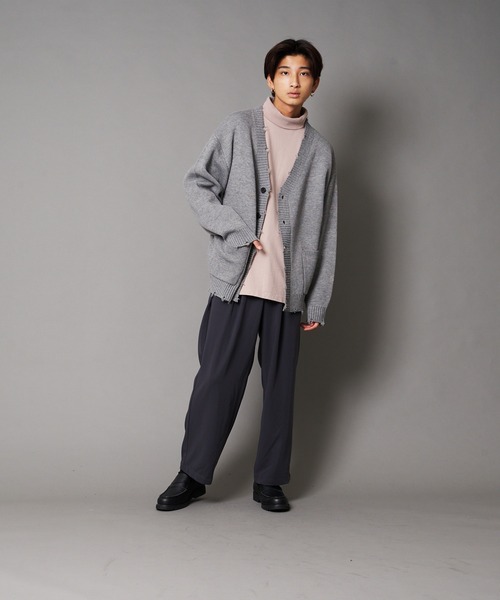 UNIIT(ユニット)の「【UNIIT/ユニット】ダメージニットルーズビッグシルエットカーディガン(カーディガン/ボレロ・メンズ・ダークグリーン/ベージュ/グリーン/杢グレー・SMALL/MEDIUM/LARGE)」の21枚目の写真