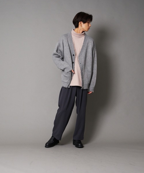 UNIIT(ユニット)の「【UNIIT/ユニット】ダメージニットルーズビッグシルエットカーディガン(カーディガン/ボレロ・メンズ・ダークグリーン/ベージュ/グリーン/杢グレー・SMALL/MEDIUM/LARGE)」の22枚目の写真