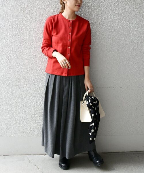 SHIPS any(シップス エニィ)の「SHIPS any:〈ウォッシャブル〉ウール ライク ランダム タック スカート◇(スカート・レディース・チャコールグレー/ブラウン/ピンク・38/36)」の12枚目の写真