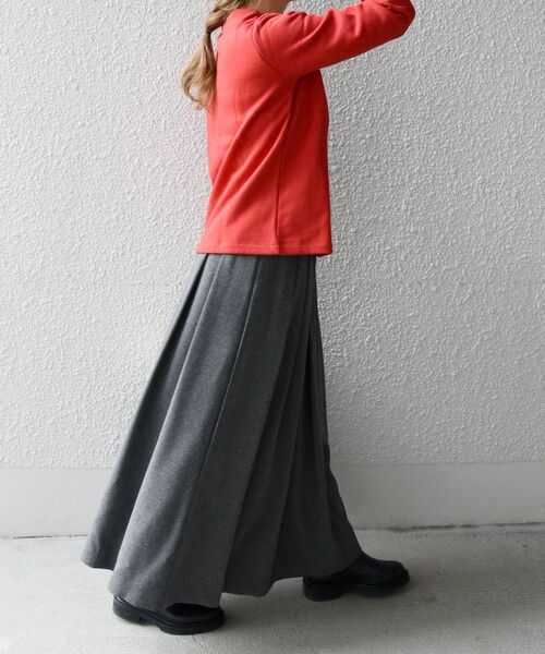 SHIPS any(シップス エニィ)の「SHIPS any:〈ウォッシャブル〉ウール ライク ランダム タック スカート◇(スカート・レディース・チャコールグレー/ブラウン/ピンク・38/36)」の16枚目の写真