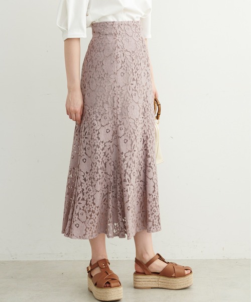 FREE'S MART（フリーズマート）の「【Sシリーズ対応】◇三角マチレースマーメイドスカート（スカート・レディース・パープル/ブラック/ホワイト/オレンジ/ライトグリーン・SMALL/MEDIUM/X-SMALL）」の4枚目の写真