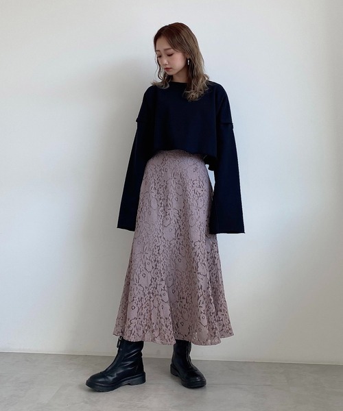 FREE'S MART（フリーズマート）の「【Sシリーズ対応】◇三角マチレースマーメイドスカート（スカート・レディース・パープル/ブラック/ホワイト/オレンジ/ライトグリーン・SMALL/MEDIUM/X-SMALL）」の15枚目の写真