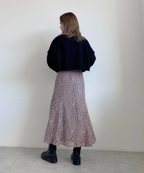 FREE'S MART（フリーズマート）の「【Sシリーズ対応】◇三角マチレースマーメイドスカート（スカート・レディース・パープル/ブラック/ホワイト/オレンジ/ライトグリーン・SMALL/MEDIUM/X-SMALL）」の17枚目の写真