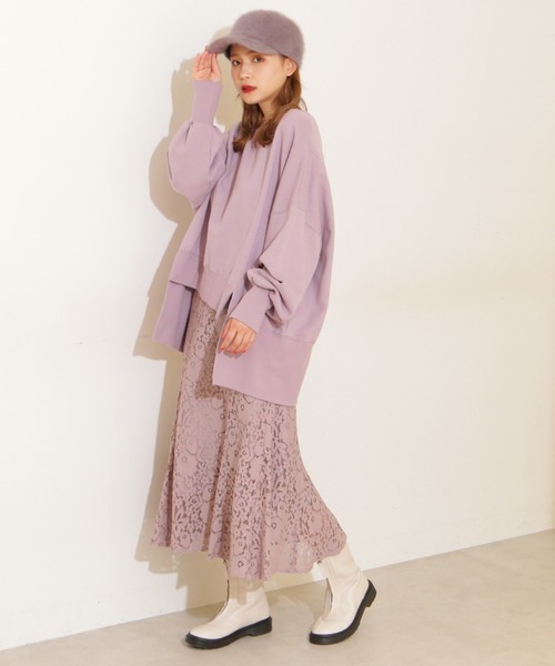 FREE'S MART（フリーズマート）の「【Sシリーズ対応】◇三角マチレースマーメイドスカート（スカート・レディース・パープル/ブラック/ホワイト/オレンジ/ライトグリーン・SMALL/MEDIUM/X-SMALL）」の22枚目の写真