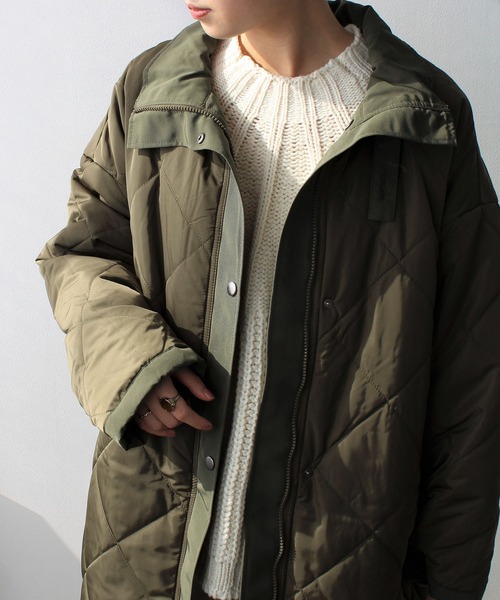 GeeRA（ジーラ）の「リバーシブルモッズコート（モッズコート・レディース・ブラック/カーキブラウン・MEDIUM）」の12枚目の写真