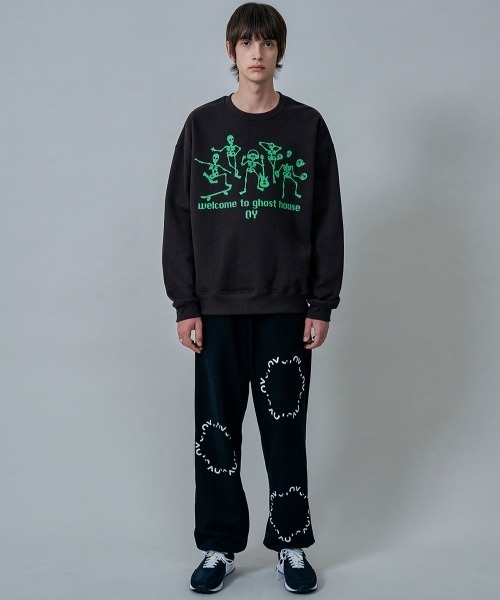 OY（オーワイ）の「『OY/オーワイ』ROUND LOGO JOGGER PANTS/ラウンドロゴジョガーパンツ（その他パンツ・メンズ・ホワイト/ブラック/グレー/グリーン・FREE）」の5枚目の写真