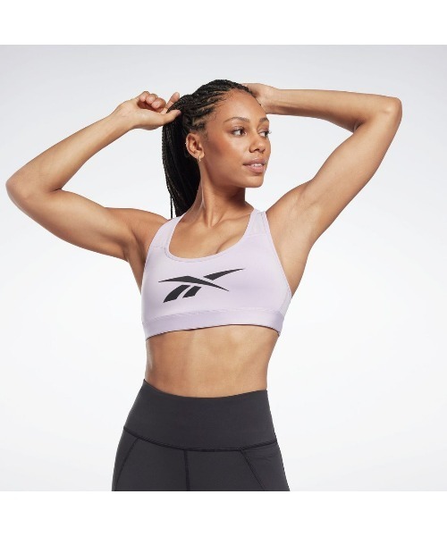 Reebok（リーボック）の「 ラックス ベクター レーサー スポーツブラ / LUX VECTOR RACER SPORTS BRA（スポーツブラ・レディース・ブラック/パープル/ライトパープル/ライトイエロー/ネイビー/オレンジ/チェリーピンク/ベビーピンク/マルーン/インディゴブルー/ピンク/ブルーグレー/ストーン・SMALL/MEDIUM/LARGE/X-LARGE/X-SMALL）」の7枚目の写真
