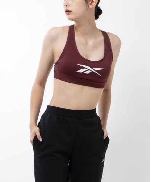 Reebok（リーボック）の「 ラックス ベクター レーサー スポーツブラ / LUX VECTOR RACER SPORTS BRA（スポーツブラ・レディース・ブラック/パープル/ライトパープル/ライトイエロー/ネイビー/オレンジ/チェリーピンク/ベビーピンク/マルーン/インディゴブルー/ピンク/ブルーグレー/ストーン・SMALL/MEDIUM/LARGE/X-LARGE/X-SMALL）」の12枚目の写真
