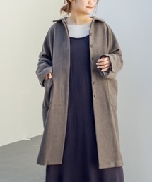 PUAL CE CIN | 【premium】ニュージーランドウールモッサコート(ステンカラーコート)