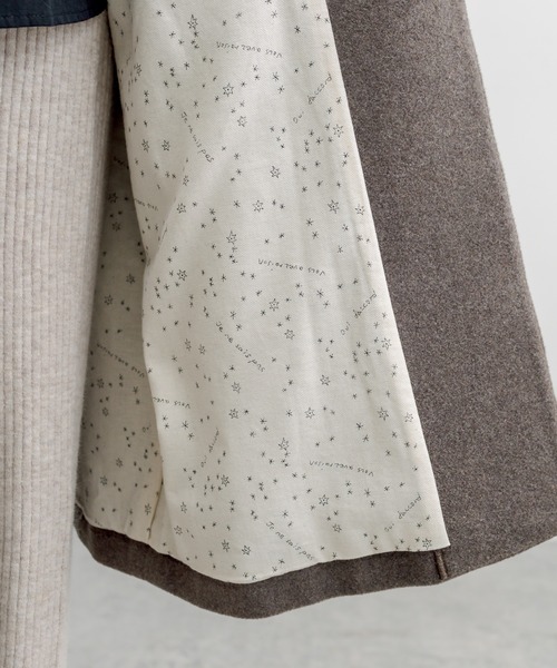 PUAL CE CIN（ピュアルセシン）の「【premium】ニュージーランドウールモッサコート（ステンカラーコート・レディース・モカ/ブラック・FREE）」の11枚目の写真