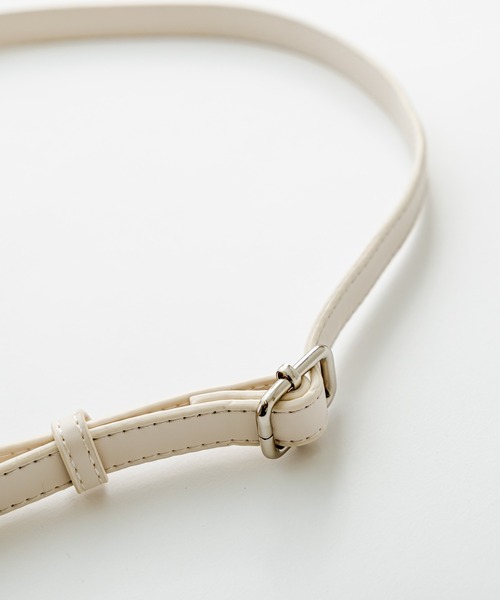 mystic(ミスティック)の「ベルトハンドルステッチトート(ショルダーバッグ・レディース・ブラック/アイボリー・ONE SIZE)」の7枚目の写真