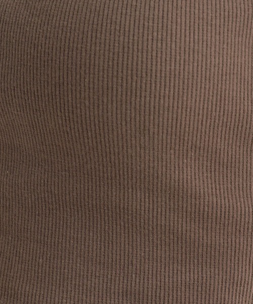 BABYLONE（バビロン）の「BABYLONE / リブショートキャミソール【パット付き】（キャミソール・レディース・ベージュ/モカ/ブラック・フリー）」の11枚目の写真