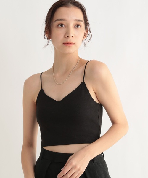 BABYLONE（バビロン）の「BABYLONE / リブショートキャミソール【パット付き】（キャミソール・レディース・ベージュ/モカ/ブラック・フリー）」の19枚目の写真