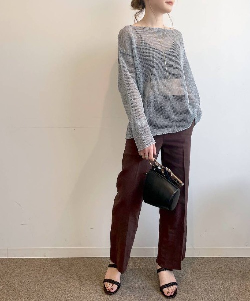 BABYLONE（バビロン）の「BABYLONE / リブショートキャミソール【パット付き】（キャミソール・レディース・ベージュ/モカ/ブラック・フリー）」の20枚目の写真