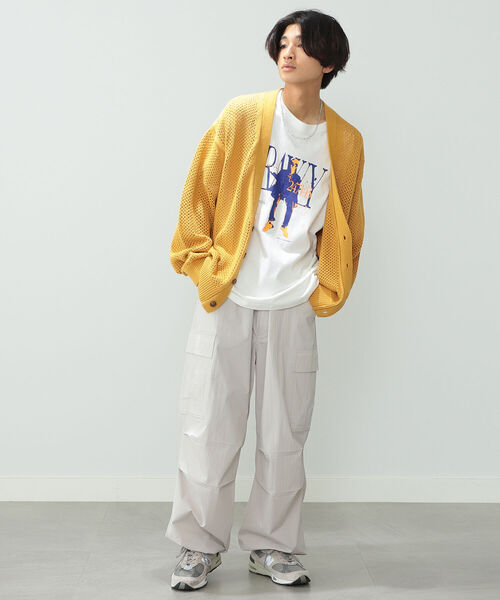 BeAMS DOT（ビームスドット）の「【WEB限定】BeAMS DOT / メッシュカーディガン（ニット/セーター・メンズ・グリーン/イエロー系その他5/ブラック・LARGE/MEDIUM）」の15枚目の写真