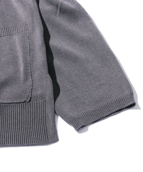 ROOPTOKYO(ループトウキョウ)の「KNITロングカーディガン Vネックロングカラーカーディガン(カーディガン/ボレロ・メンズ・グリーン/アイボリー/サックスブルー/チャコール・XL/M/L)」の13枚目の写真