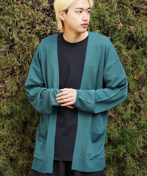 ROOPTOKYO(ループトウキョウ)の「KNITロングカーディガン Vネックロングカラーカーディガン(カーディガン/ボレロ・メンズ・グリーン/アイボリー/サックスブルー/チャコール・XL/M/L)」の17枚目の写真