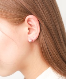 MUSES（ミューズ）の「『MUSES』オーバル淡水パールピアス（ピアス（両耳用））」