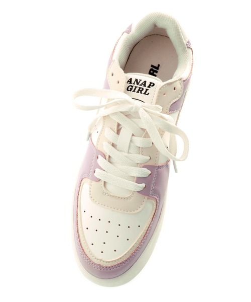 ANAP GｉRL（アナップガール）の「厚底スニーカー（スニーカー・キッズ・ラベンダー/ホワイト・S/M/L）」の15枚目の写真