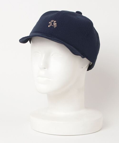 Basiquenti（ベーシックエンティ）の「【Basiquenti】Seersucker Yuru Animal Ball Cap BATT-21752（キャップ・メンズ・ネイビー/ブラック/サックスブルー/アイボリー・FREE）」の15枚目の写真