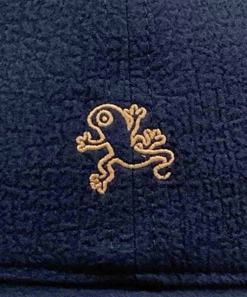 Basiquenti（ベーシックエンティ）の「【Basiquenti】Seersucker Yuru Animal Ball Cap BATT-21752（キャップ・メンズ・ネイビー/ブラック/サックスブルー/アイボリー・FREE）」の11枚目の写真