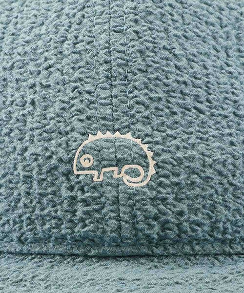 Basiquenti（ベーシックエンティ）の「【Basiquenti】Seersucker Yuru Animal Ball Cap BATT-21752（キャップ・メンズ・ネイビー/ブラック/サックスブルー/アイボリー・FREE）」の12枚目の写真
