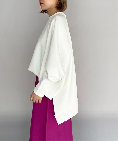 PICCIN（ピッチン）の「【日本製】ポンチョ風ダンボールニットプルオーバー（Tシャツ/カットソー・レディース・ブラック/ベージュ/ホワイト・M）」の16枚目の写真