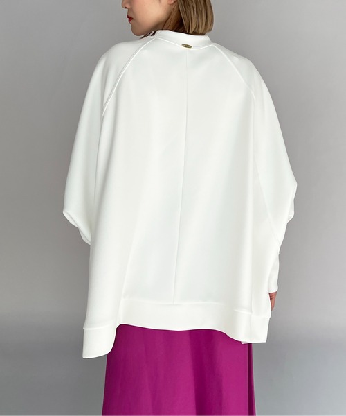 PICCIN（ピッチン）の「【日本製】ポンチョ風ダンボールニットプルオーバー（Tシャツ/カットソー・レディース・ブラック/ベージュ/ホワイト・M）」の17枚目の写真