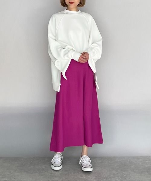 PICCIN（ピッチン）の「【日本製】ポンチョ風ダンボールニットプルオーバー（Tシャツ/カットソー・レディース・ブラック/ベージュ/ホワイト・M）」の19枚目の写真