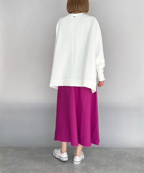 PICCIN（ピッチン）の「【日本製】ポンチョ風ダンボールニットプルオーバー（Tシャツ/カットソー・レディース・ブラック/ベージュ/ホワイト・M）」の21枚目の写真