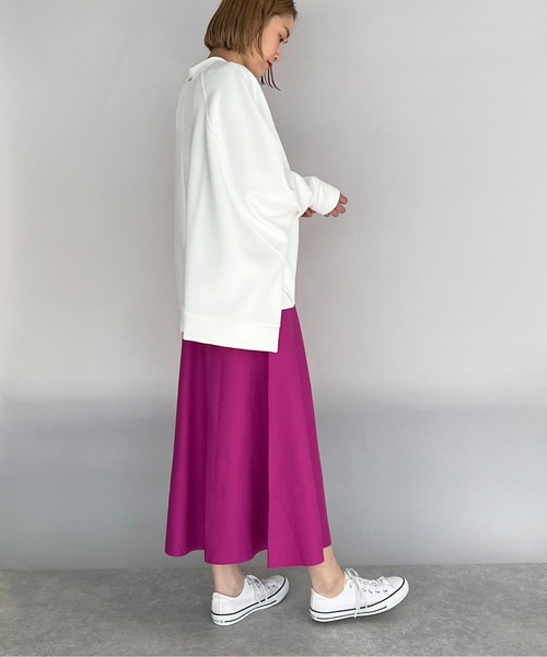 PICCIN（ピッチン）の「【日本製】ポンチョ風ダンボールニットプルオーバー（Tシャツ/カットソー・レディース・ブラック/ベージュ/ホワイト・M）」の20枚目の写真