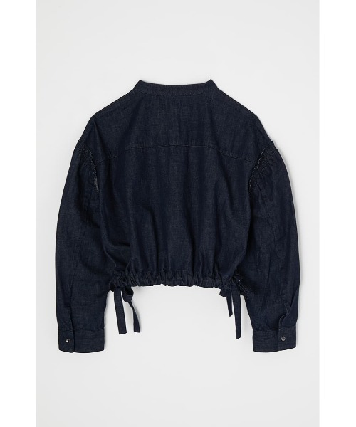 MOUSSY(マウジー)の「DENIM FRILLED ブラウス(シャツ/ブラウス・レディース・ホワイト/ブラック/ワンウォッシュ・FREE)」の7枚目の写真