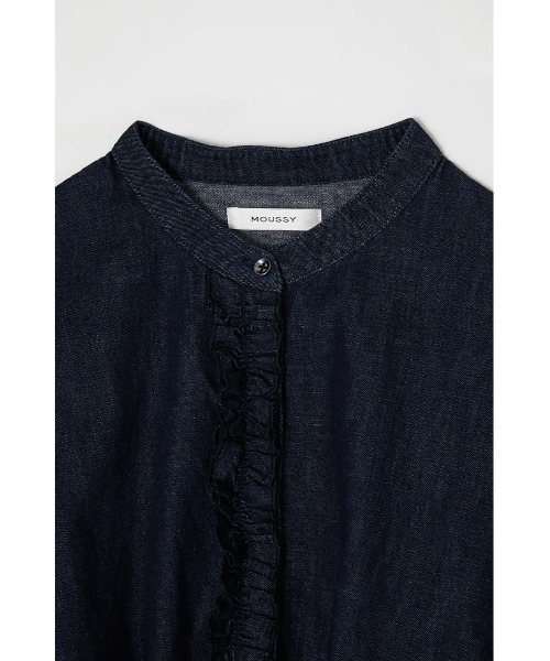 MOUSSY(マウジー)の「DENIM FRILLED ブラウス(シャツ/ブラウス・レディース・ホワイト/ブラック/ワンウォッシュ・FREE)」の10枚目の写真
