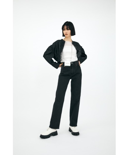 MOUSSY(マウジー)の「DENIM FRILLED ブラウス(シャツ/ブラウス・レディース・ホワイト/ブラック/ワンウォッシュ・FREE)」の21枚目の写真