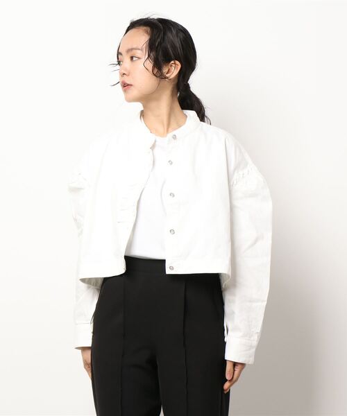 MOUSSY(マウジー)の「DENIM FRILLED ブラウス(シャツ/ブラウス・レディース・ホワイト/ブラック/ワンウォッシュ・FREE)」の17枚目の写真