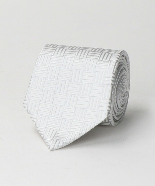 GLR シルク フォーマル 8.0cm ジオメトリック ネクタイ（ネクタイ