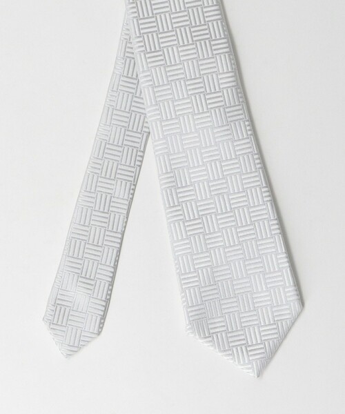GLR シルク フォーマル 8.0cm ジオメトリック ネクタイ（ネクタイ