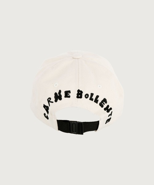 Carne Bollente カルネボレンテ キャップ 帽子 アイボリー 美品 キャップ 帽子 「Carne Bollente/カルネボレンテ」 The cumback