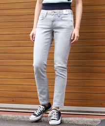 SOMETHING（サムシング）の「SOMETHING/サムシング TAPERED STRAIGHT 美脚 テーパードストレートデニムパンツ（デニムパンツ）」