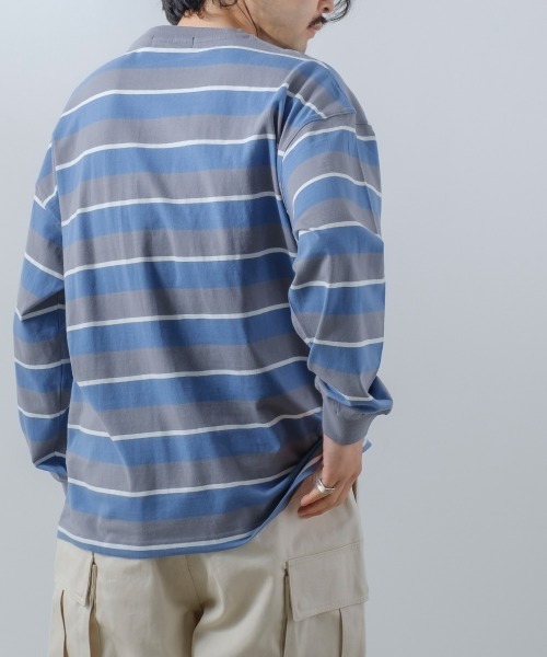 improves（インプローブス）の「レトロ ボーダー ルーズシルエット 長袖Tシャツ（Tシャツ/カットソー・メンズ・A/B/D/C/E・MEDIUM/X-LARGE/LARGE）」の16枚目の写真